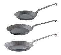 : 3 poêles basses en acier carbone