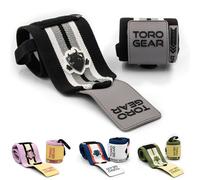 TORO GEAR Bande Poignet Musculation | Cuff Musculation Wrist Wraps 45 cm Black Hawk | Sangle Poignet Powerlifting Press Banca | Maintien Maximal