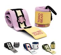 TORO GEAR Bande Poignet Musculation | Cuff Musculation Wrist Wraps 45 cm Pink Panther | Sangle Poignet Powerlifting Press Banca | Maintien Maximal
