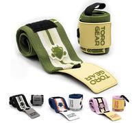 TORO GEAR Bande Poignet Musculation Titan Ultra Lift | Cuff Musculation & Wrist Wraps | Sangle Poignet Sport Crossfit Powerlifting | 30 cm & 45 cm | Sac Respirant Inclus (Jaguar Vert, M)