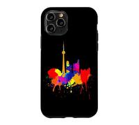 Toronto Skyline Canada Couleurs Colorées Art Amour Fan Coque pour iPhone 11 Pro