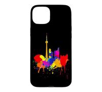 Toronto Skyline Canada Couleurs Colorées Art Amour Fan Coque pour iPhone 15 Plus