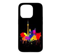 Toronto Skyline Canada Couleurs Colorées Art Amour Fan Coque pour iPhone 15 Pro