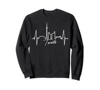 Toronto Skyline Coup de cœur Canada Fan Amour Canadiens Sweatshirt