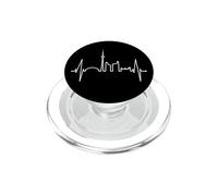 Toronto Skyline Heartbeat Drapeau Canadien pour Hommes PopSockets PopGrip pour MagSafe