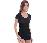 TOROS-Group - Ceinture Abdominale Post-opératoire - Bande Ventre Post-Partum - Bandage élastique pour l’Abdomen, la Taille et Le Dos, accélère la récupération après l’opération - 2XL, Noir