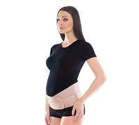 TOROS-GROUP - Ceinture de grossesse - Bandeau de grossesse - Maintien bassin et dos réglable, confort accru pendant la grossesse et après l'accouchement - M, Beige
