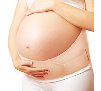 TOROS-GROUP Ceinture de maternité Soutien dorsal et abdominale Bandeau de maintien grossesse Beige Medium