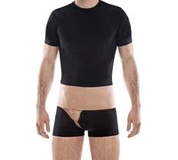TOROS-GROUP Ceinture d'hernie inguinale du côté droit inguinale Coussinets de compression et une bandoulière Groin soutien Truss DROITE Small Beige