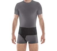 TOROS-GROUP Ceinture d'hernie inguinale du côté droit inguinale Coussinets de compression et une bandoulière Groin soutien Truss DROITE Large Noir