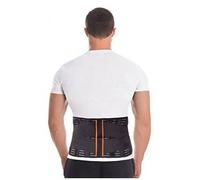 Toros-Group Ceinture Lombaire Et Dorsale De Maintien Soulagement De Douleur Soutien Le Bas 4 Raidisseurs De Côtes (24 Cm) - M Noir