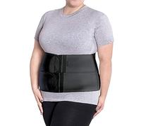 TOROS-GROUP - Ceinture post-partum - Gaine abdominale post-opératoire - Bandage de soutien pour la rééducation et maintien ciblé du ventre après chirurgie ou accouchement, hauteur 24 cm - XXL, Noir