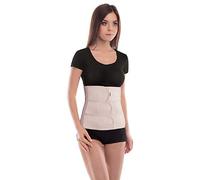 TOROS-GROUP - Ceinture post-partum - Gaine abdominale post-opératoire - Bandage de soutien pour la rééducation et maintien ciblé du ventre après chirurgie ou accouchement, hauteur 31 cm - XXXL, Beige