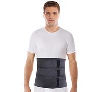 TOROS-GROUP - Ceinture post-partum - Gaine abdominale post-opératoire - Bandage de soutien pour la rééducation et maintien ciblé du ventre après chirurgie ou accouchement, hauteur 31 cm - XXXL, Noir