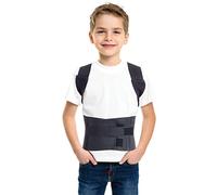 TOROS-GROUP Confort Posture Correcteur et Ceinture de maintien dorsale / 100%-Doublure en Coton - XX-Small, Waist/Belly 51-59cm Black