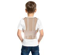 TOROS-GROUP Correcteur De Posture - Ceinture de maintien dorsale pour Enfants Adolescents & Jeunes Beige Medium