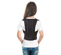 TOROS-GROUP Correcteur De Posture - Ceinture de maintien dorsale pour Enfants Adolescents & Jeunes Noir Small 50-60 cm