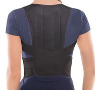 TOROS-GROUP Correcteur de posture pour homme et femme - Ceinture dorsale pour une posture parfaite (noir, large)