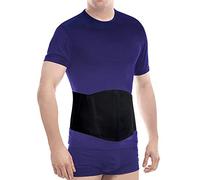 TOROS GROUP MANUFACTURE Ceinture abdominale pour hernie ombilicale avec bandage amovible botte de nombril hommes et femmes Abdominal ergonomique réglable soutien - BLACK LARGE