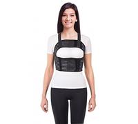 TOROS GROUP MANUFACTURE Ceinture thoracique orthopédique pour femme Soutien de cage thoracique Corset de côtes Brace élastique respirant Noir XX-Large 121-130 cm