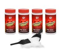 TORPSPORTS Shuffleboard Sand Wax Set Ensemble de Cire de Sable pour palets Unisexe, Rouge et Bleu, Four