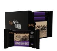 Torq Explore Flapjack Black Forest Plant Based - Snacks végétaliens pour la course à pied, le cyclisme, le sport - Barres énergétiques Endurance Flapjacks - Boîte de 20