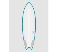 Torq Tec Twin Fish Rail 6'6 Planche de surf vert 6'6