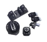 TorqCore Interrupteur De Phare Antibrouillard, Convient For Golf, Jetta MK5 MK6 GTI Passat B6 B7 CC Touran Tiguan Chrome Auto Interrupteur de commande des phares et feux de bro(B)