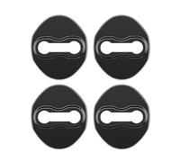 TorqCore Lot de 4 couvercles protection for serrure porte voiture, Convient for modèles Mitsubishi, Outlander Lancer 10 Pajero L200 L300 2 3 housses de protection pour serrures de voiture(Black)