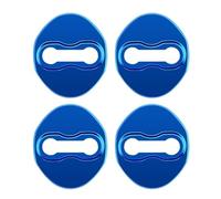 TorqCore Lot de 4 couvercles protection for serrure porte voiture, Convient for modèles Mitsubishi, Outlander Lancer 10 Pajero L200 L300 2 3 housses de protection pour serrures de voiture(Blue)