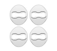 TorqCore Lot de 4 couvercles protection for serrure porte voiture, Convient for modèles Mitsubishi, Outlander Lancer 10 Pajero L200 L300 2 3 housses de protection pour serrures de voiture(Silver)