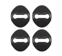 TorqCore Lot de 4 protections serrure porte voiture, Convient for Mitsubishi, Outlander Lancer 10 Pajero L200 L300 2 3 housses de protection pour serrures de voiture(Black)