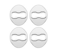 TorqCore Lot de 4 protections serrure porte voiture, Convient for Mitsubishi, Outlander Lancer 10 Pajero L200 L300 2 3 housses de protection pour serrures de voiture(Silver)