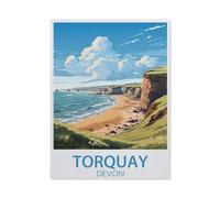 Torquay Devon,Puzzle en Papier 1000 Pieces Adultes Enfants Classique Jeu Cadeau(38x26cm)-AT75