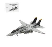 Torquino Ensemble de blocs de construction F-14 Tomcat à l'échelle 1/35, modèle d'avion de combat capable de transporter militaire, collection d'avion de loisir, cadeau décoratif pour adultes, MOC