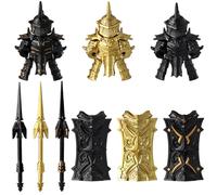 Torquino Lot de 27 blocs de construction d'armure de chevalier médiéval pour adultes