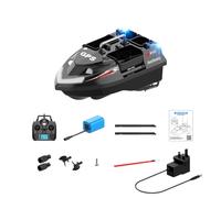 Torquino V802PRO Bateau de pêche RC GPS avancé haute efficacité avec 4 compartiments, grande capacité de 3 kg, lumière LED, retour à une touche, cadeau pour les amateurs de pêche