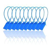 TORR Lot de 100 scellés de sécurité en plastique, étiquettes avec attaches numérotées, signalisation autobloquante jetable pour extincteur d'incendie, expédition, 250 mm C