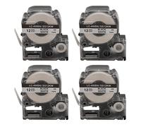 TORR Lot de 20 rubans d'étiquettes de rechange 4WBN LC-4WBN9 (SS12KW) pour LabelWorks LW300 LW400 LW500 LW700 Noir sur blanc