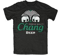 torr TIANTIAN Chang Beer T-Shirt Thailand, Elephant, Bangkok, Logo, Hangover, Fun, Cult, Men's Short-Sleeve T-Shirt L