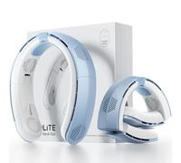 TORRAS COOLiTE Ventilateur de cou portable, flux d'air turbo 8450 tr/min, rechargeable avec batterie de 14,6 h, 3 vitesses, refroidissement à 360°, ventilateur personnel léger et pliable pour sport,