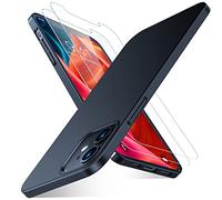 TORRAS Coque de protection ultra fine pour iPhone 12 Pro - Comme l'original de l'iPhone - Protection intégrale incassable - Noir