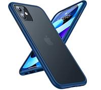 TORRAS Coque iPhone 11 Antichoc Extrême Niveau Militaire - Mat Translucide, Toucher Doux, Antirayures 4H, Dos Rigide Silicone Guardian Séries Bleu