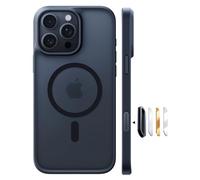 TORRAS Coque iPhone 16 Pro Max avec MagSafe，[Protection Antichoc 12FT][Durable et Robuste][Toucher velouté][Texture antidérapante][Protection magnétique], Noir