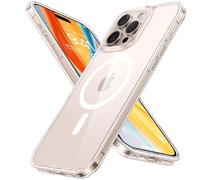 TORRAS Coque iPhone 16 Pro Max avec MagSafe，[Protection Antichoc 12FT][Durable et Robuste][Toucher velouté][Texture antidérapante][Protection magnétique], Transparent