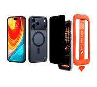 TORRAS iPhone 17 Pro Max Black Magnetic Case + Black Privacy Screen Protector, Protection Bundle