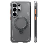 TORRAS Ostand Q3 Air, Coque Samsung S26 Ultra avec véritables airbags Double Protection (Support magnétique Robuste 360°), Coque avec Bouton de contrôle caméra, Noir Intense