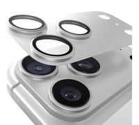 TORRAS protection camera iPhone 17 Pro Max [Monobloc/N°1 Anti-Choc] Protection d'objectif HD & Anti-rayures pour le dos, Dureté 9H+, Argent