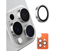 TORRAS Protection camera pour iPhone 16 Pro/iPhone 16 Pro Max - N°1 résistance militaire anti-casse, verre 9H+ anti-rayures et HD clair, installation facile, Gris