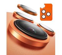 TORRAS Protection camera pour iPhone 17 Pro/iPhone 17 Pro Max - N°1 résistance militaire anti-casse, verre 9H+ anti-rayures et HD clair, installation facile, Orange